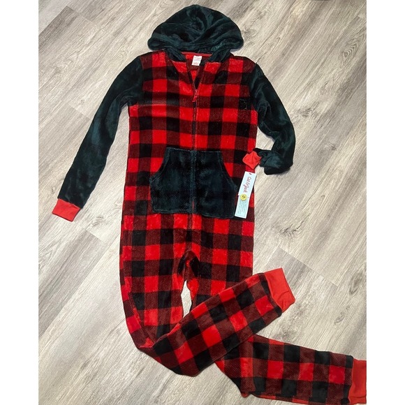 Cat and Jack NWT Christmas onsie pajamas adult‎ XL - Picture 1 of 5